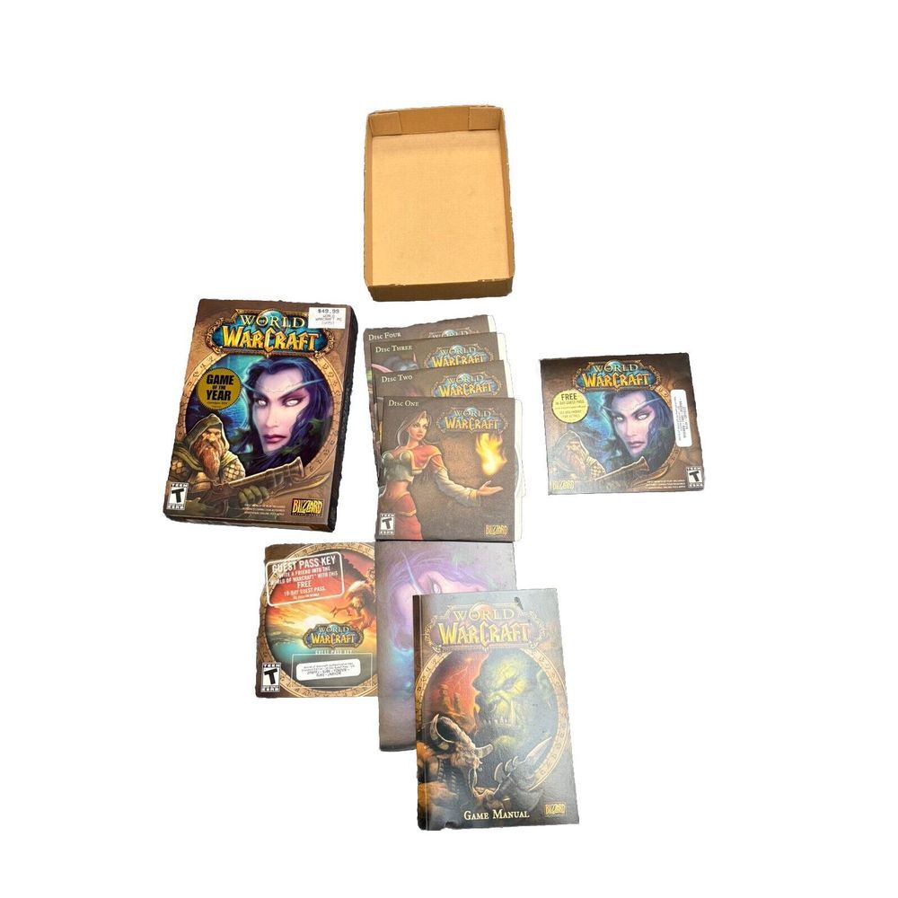 World Of Warcraft Original Box - PC Game, Blizzard Complete Good Shape